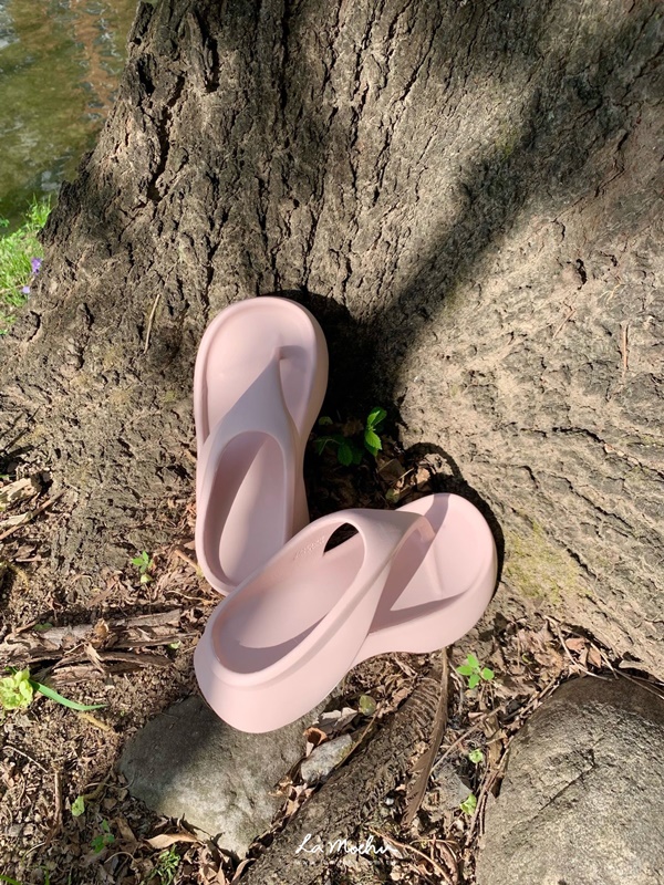 流線厚底夾腳拖鞋(正常版/7CM)